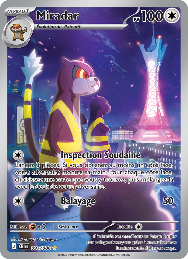 Miradar 097 — Wachsendes Chaos (French Pokémon TCG card)