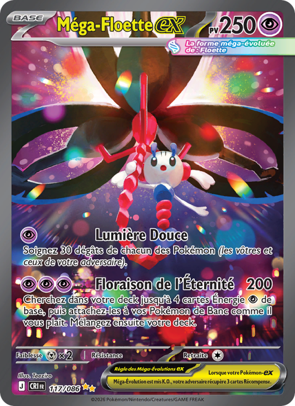 Méga-Floette-ex 117 — Wachsendes Chaos (French Pokémon TCG card)