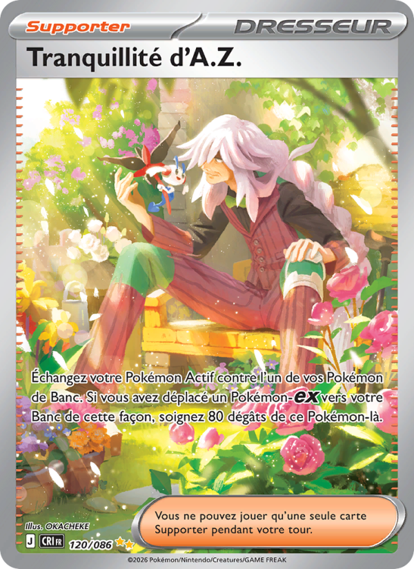 Tranquillité d'A.Z. 120 — Wachsendes Chaos (French Pokémon TCG card)
