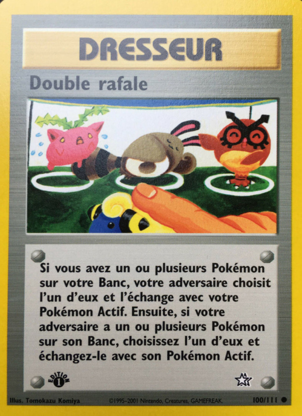 Double rafale 100 — Neo Genesis (French Pokémon TCG card)