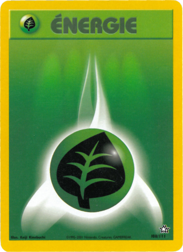 Énergie Plante 108 — Neo Genesis (French Pokémon TCG card)