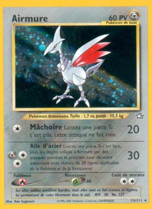 Airmure 13 — Neo Genesis (French Pokémon TCG card)