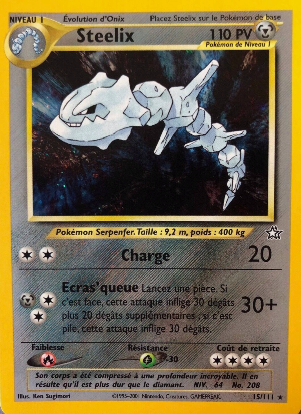 Steelix 15 — Neo Genesis (French Pokémon TCG card)