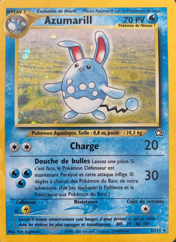 Azumarill 2 — Neo Genesis (French Pokémon TCG card)