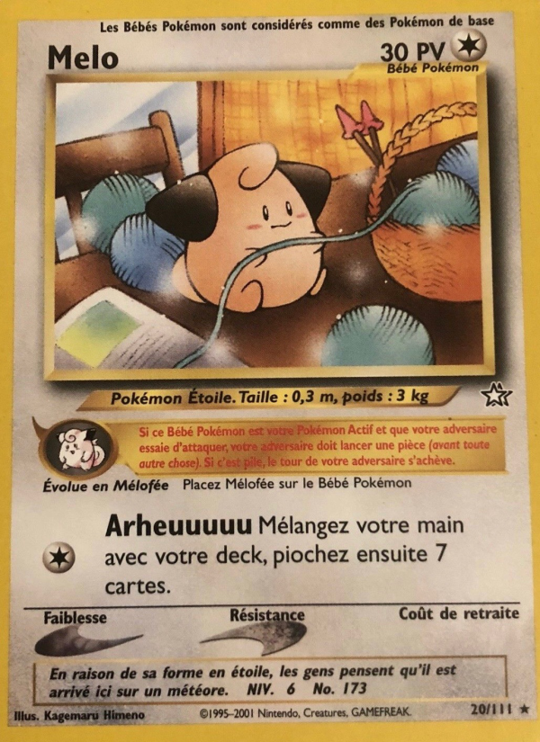 Mélo 20 — Neo Genesis (French Pokémon TCG card)