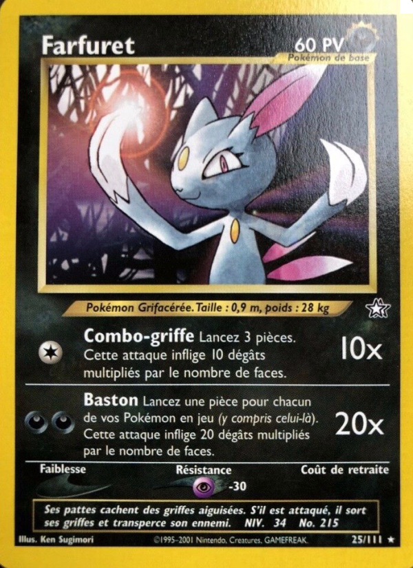 Farfuret 25 — Neo Genesis (French Pokémon TCG card)
