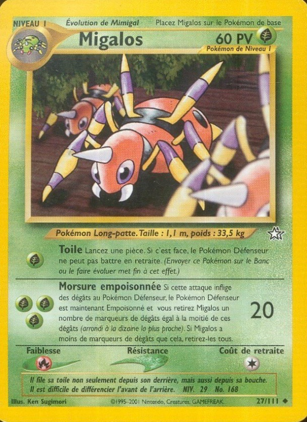 Migalos 27 — Neo Genesis (French Pokémon TCG card)