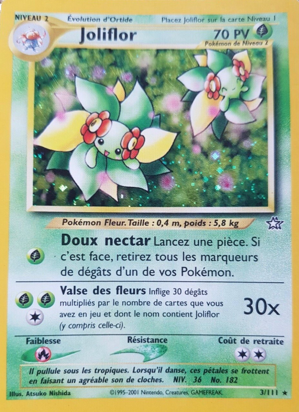 Joliflor 3 — Neo Genesis (French Pokémon TCG card)