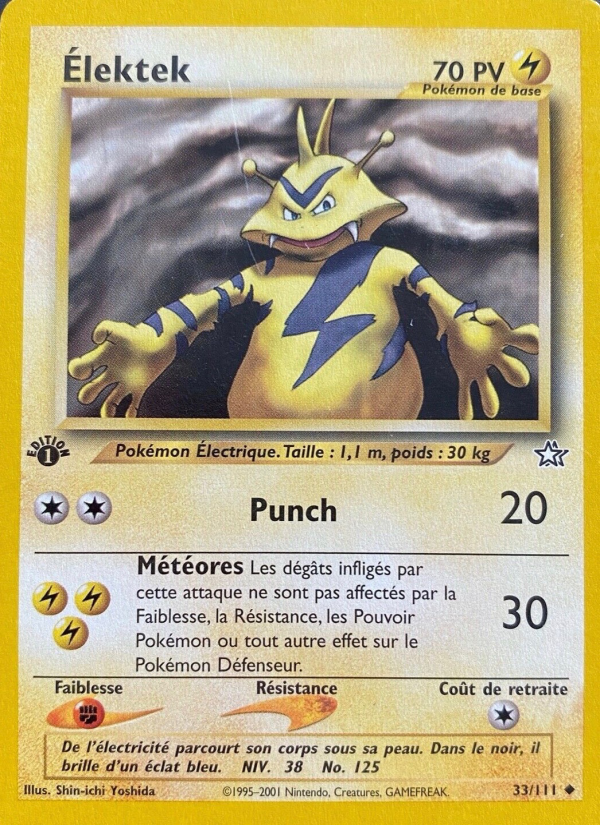 Élektek 33 — Neo Genesis (French Pokémon TCG card)