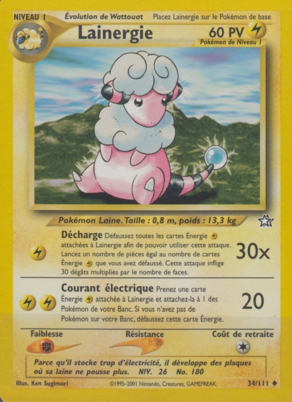 Lainergie 34 — Neo Genesis (French Pokémon TCG card)