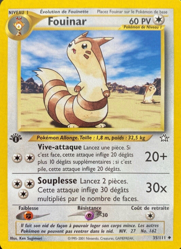Fouinar 35 — Neo Genesis (French Pokémon TCG card)