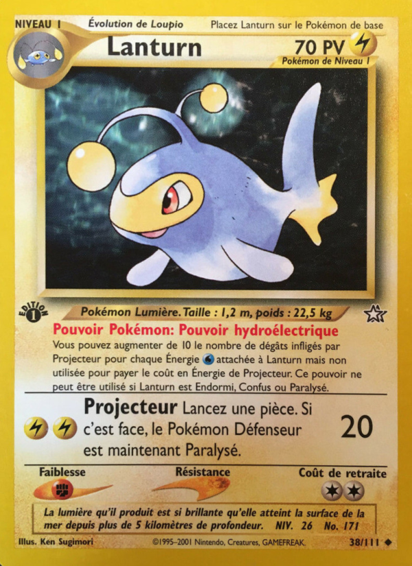 Lanturn 38 — Neo Genesis (French Pokémon TCG card)