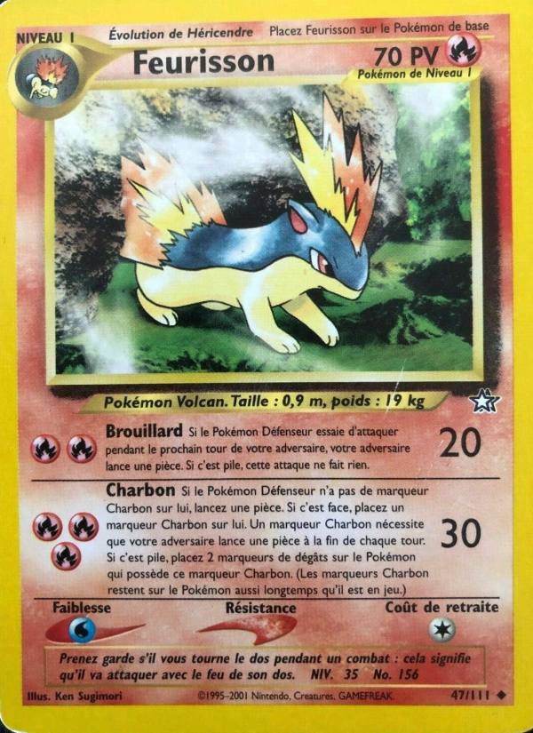 Feurisson 47 — Neo Genesis (French Pokémon TCG card)
