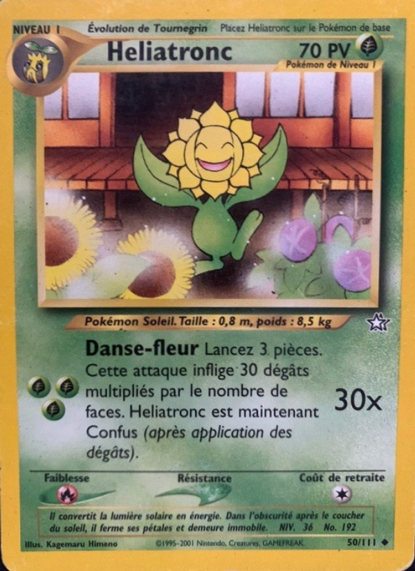 Heliatronc 50 — Neo Genesis (French Pokémon TCG card)