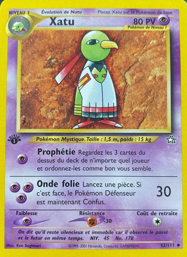 Xatu 52 — Neo Genesis (French Pokémon TCG card)