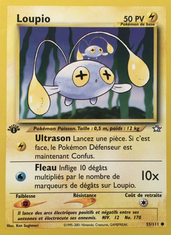 Loupio 55 — Neo Genesis (French Pokémon TCG card)