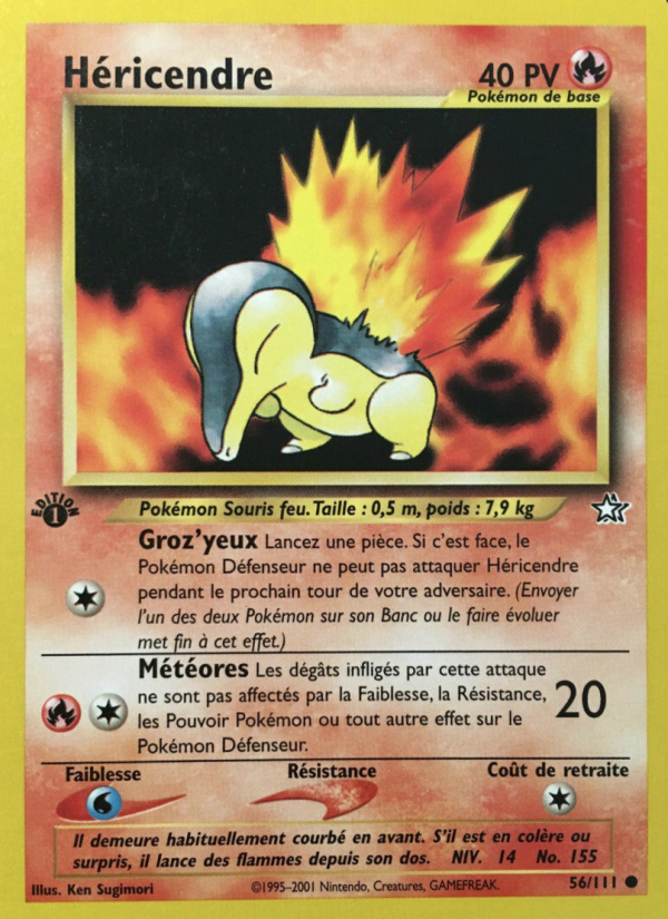 Héricendre 56 — Neo Genesis (French Pokémon TCG card)