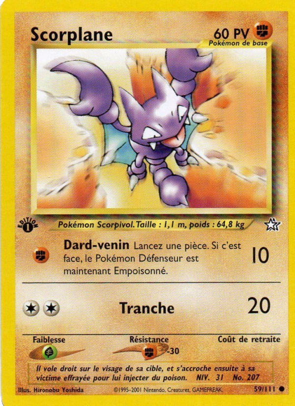 Scorplane 59 — Neo Genesis (French Pokémon TCG card)