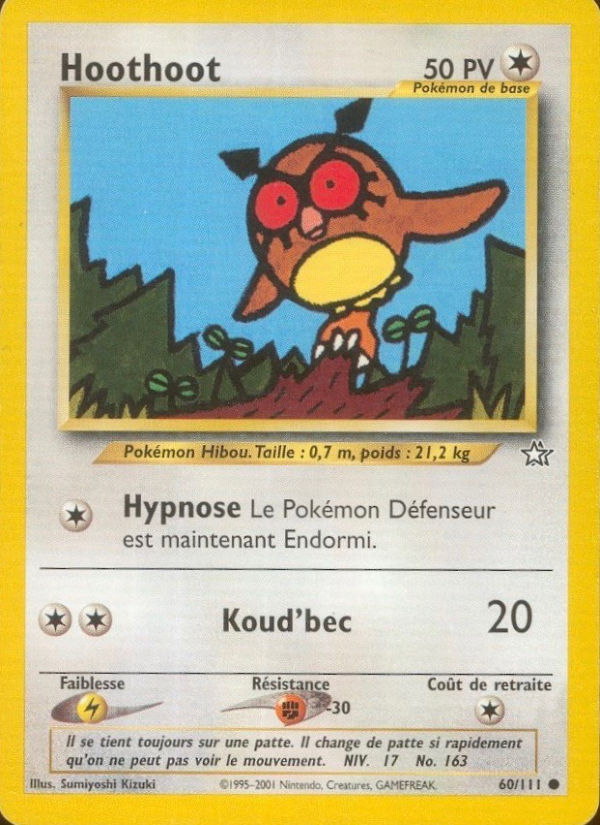 Hoothoot 60 — Neo Genesis (French Pokémon TCG card)