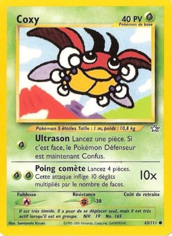 Coxy 63 — Neo Genesis (French Pokémon TCG card)