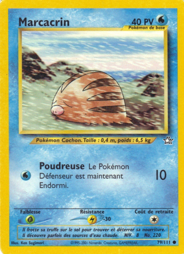 Marcacrin 79 — Neo Genesis (French Pokémon TCG card)