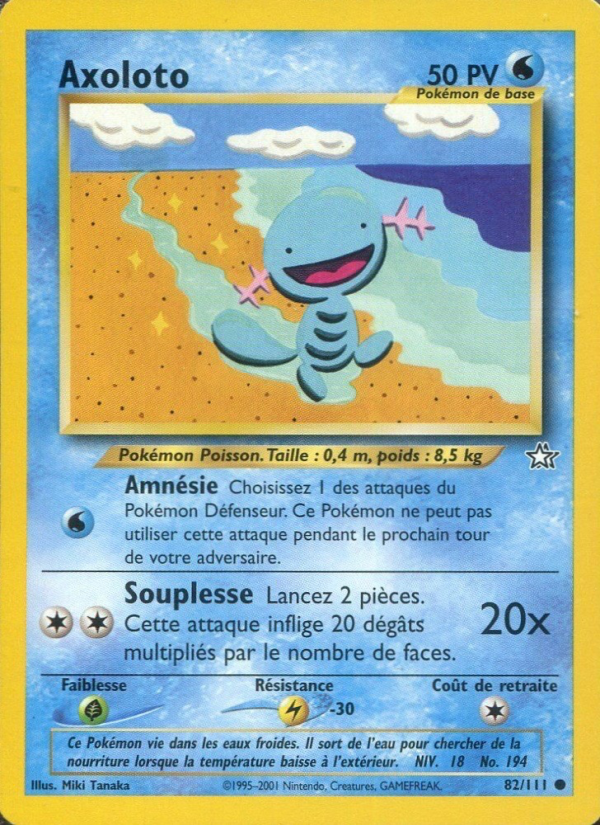 Axoloto 82 — Neo Genesis (French Pokémon TCG card)