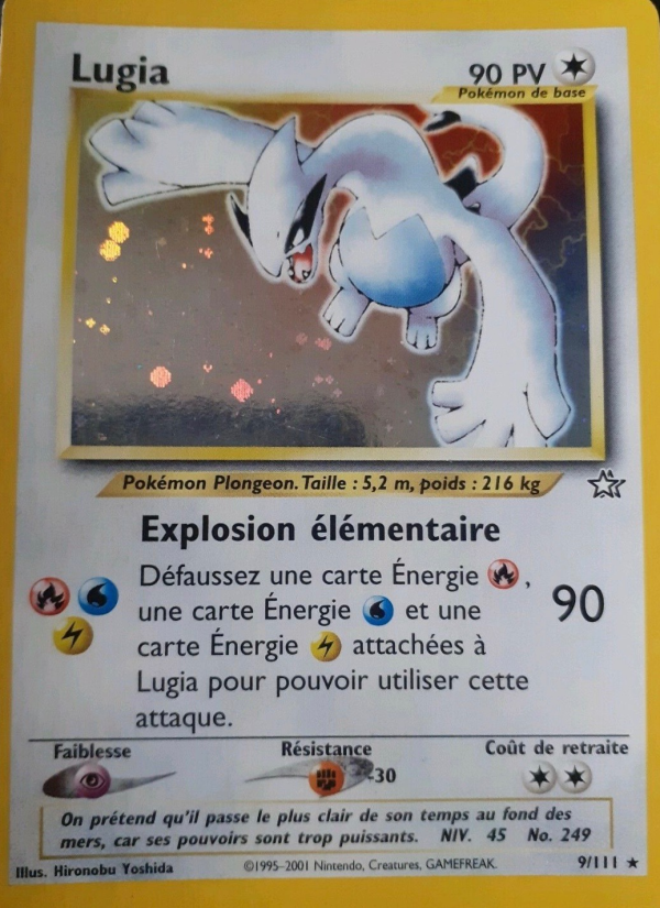 Lugia 9 — Neo Genesis (French Pokémon TCG card)