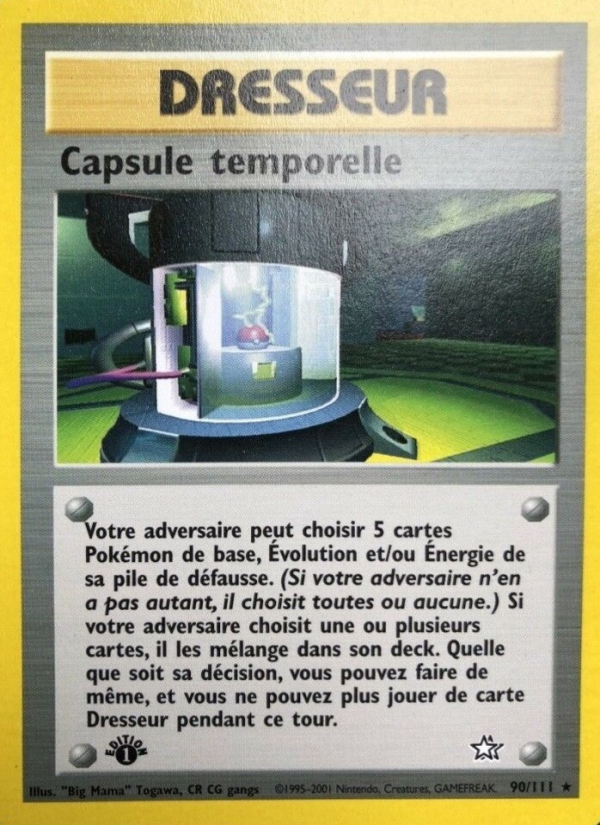 Capsule temporelle 90 — Neo Genesis (French Pokémon TCG card)