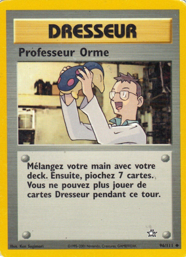 Professeur Orme 96 — Neo Genesis (French Pokémon TCG card)
