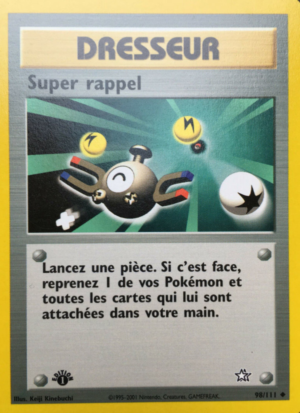 Super rappel 98 — Neo Genesis (French Pokémon TCG card)