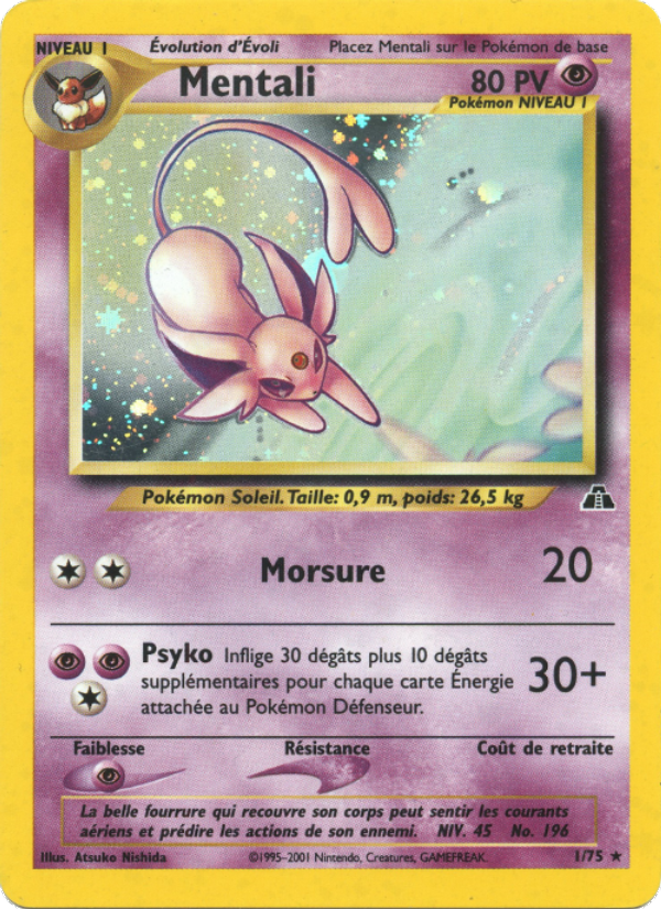 Mentali 1 — Neo Discovery (French Pokémon TCG card)