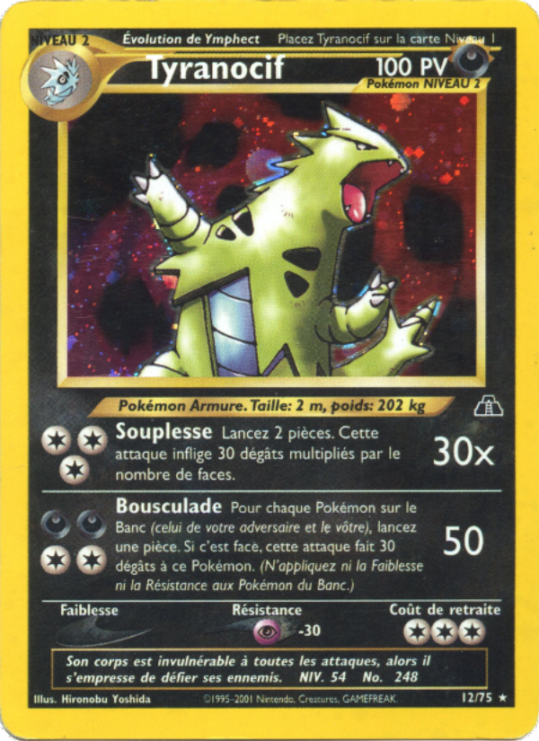 Tyranocif 12 — Neo Discovery (French Pokémon TCG card)