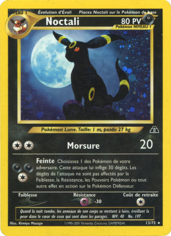 Noctali 13 — Neo Discovery (French Pokémon TCG card)
