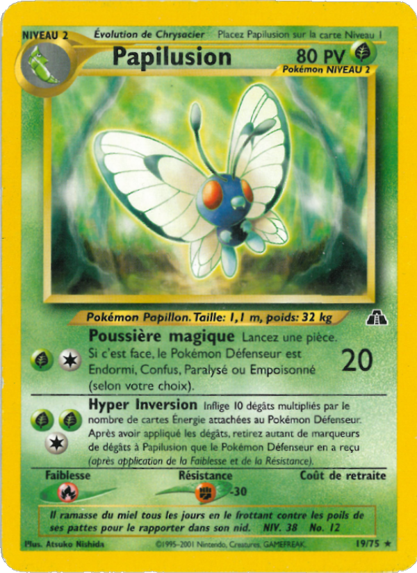 Papilusion 19 — Neo Discovery (French Pokémon TCG card)