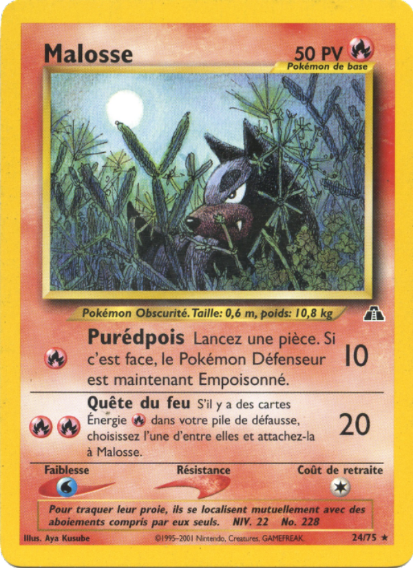Malosse 24 — Neo Discovery (French Pokémon TCG card)