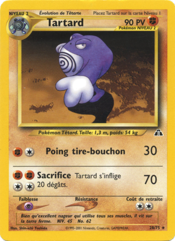 Tartard 28 — Neo Discovery (French Pokémon TCG card)