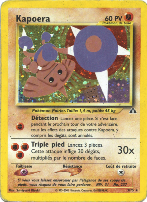 Kapoera 3 — Neo Discovery (French Pokémon TCG card)