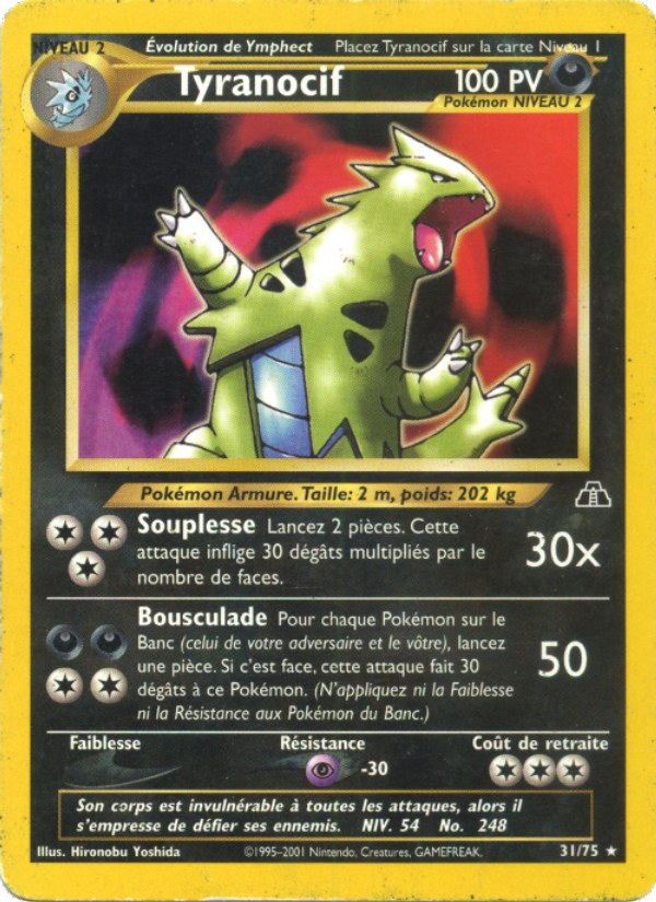 Tyranocif 31 — Neo Discovery (French Pokémon TCG card)