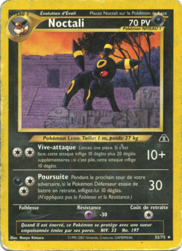 Noctali 32 — Neo Discovery (French Pokémon TCG card)