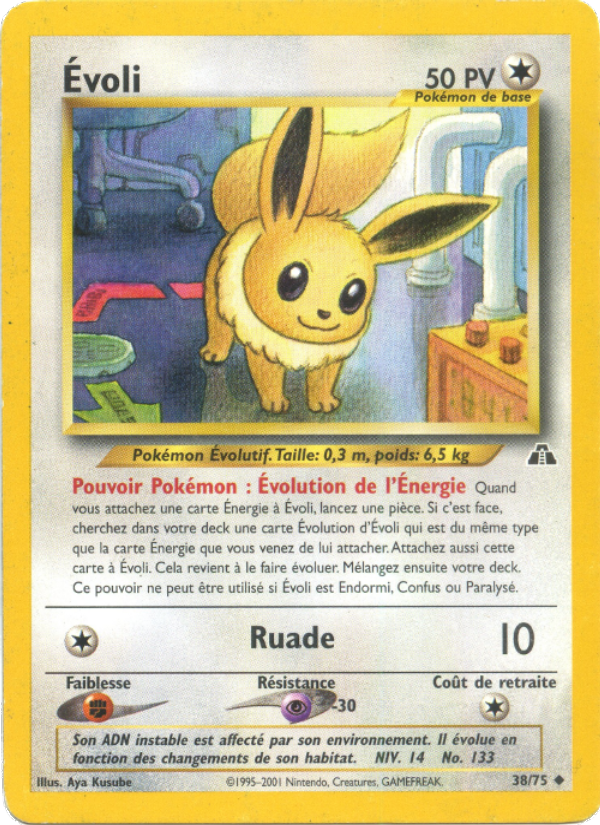 Évoli 38 — Neo Discovery (French Pokémon TCG card)