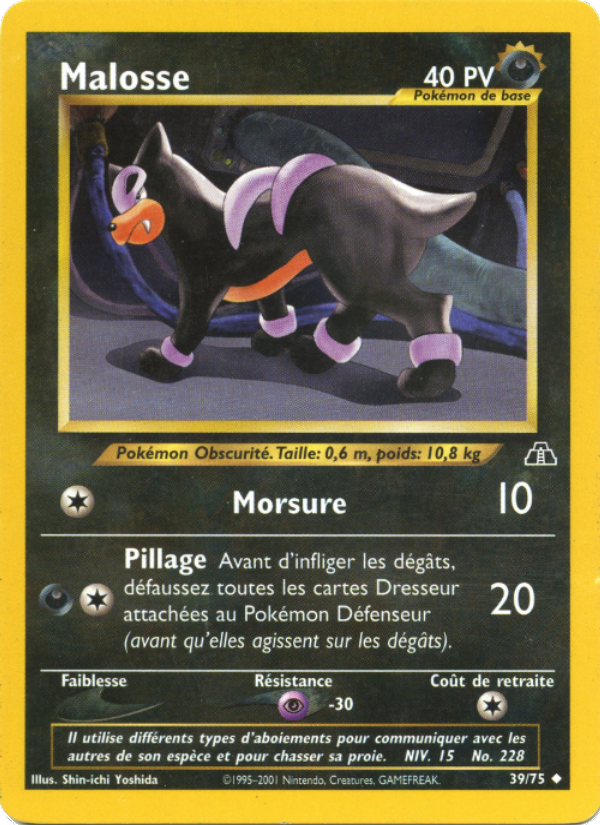 Malosse 39 — Neo Discovery (French Pokémon TCG card)