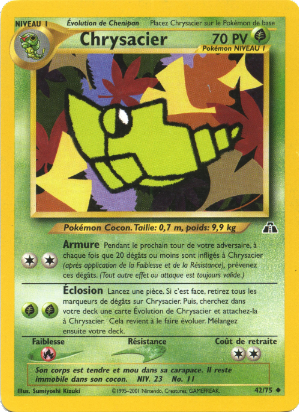 Chrysacier 42 — Neo Discovery (French Pokémon TCG card)