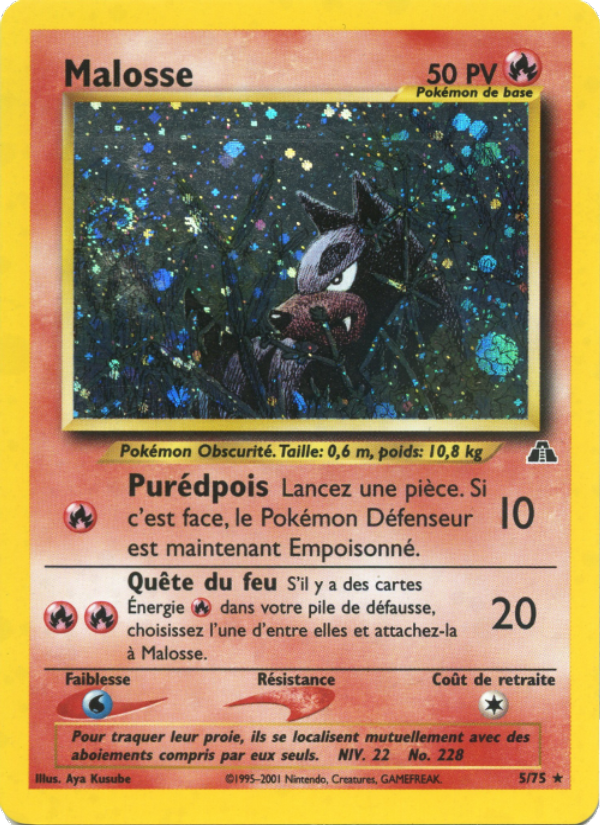 Malosse 5 — Neo Discovery (French Pokémon TCG card)