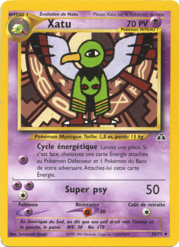 Xatu 52 — Neo Discovery (French Pokémon TCG card)