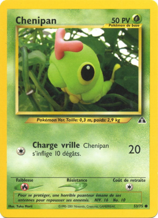 Chenipan 53 — Neo Discovery (French Pokémon TCG card)