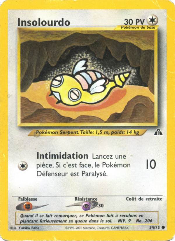 Insolourdo 54 — Neo Discovery (French Pokémon TCG card)