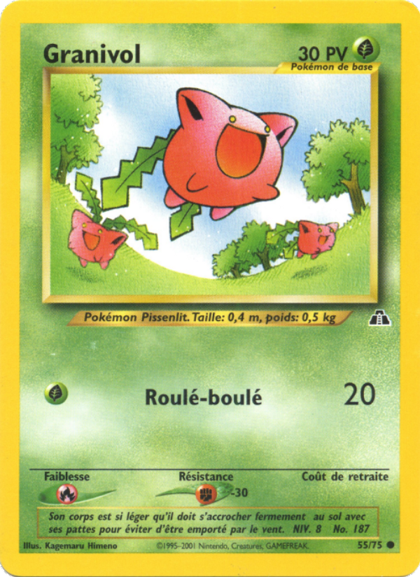 Granivol 55 — Neo Discovery (French Pokémon TCG card)