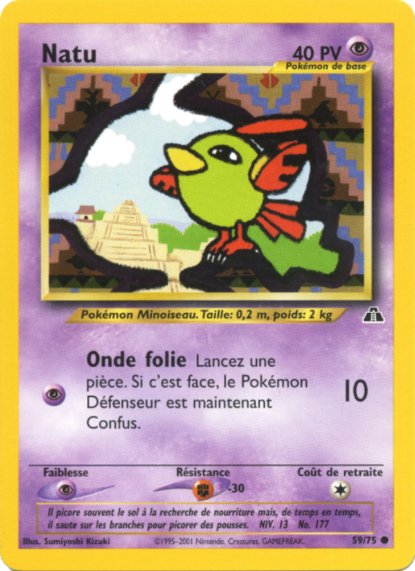 Natu 59 — Neo Discovery (French Pokémon TCG card)