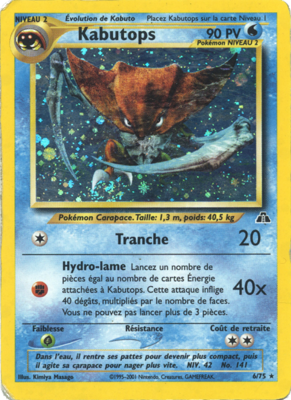 Kabutops 6 — Neo Discovery (French Pokémon TCG card)