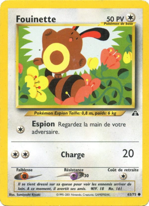 Fouinette 63 — Neo Discovery (French Pokémon TCG card)